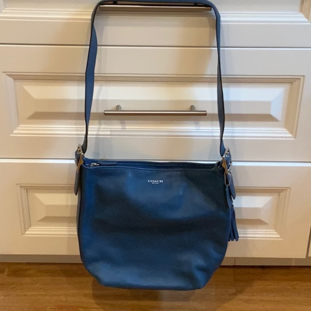 Coach Vintage Blue Bucket Shoulder Bag
